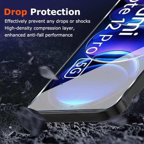 Image of STP FEEL Premium Tempered Glass Screen Protector Compatible For Realme Narzo 70 Pro 5G /Redmi Note 12 Pro 5G /Redmi Note 12 Pro+ Plus 5G Cellphone(6.67In,Pack Of 1)|Edge To Edge Full Protection.