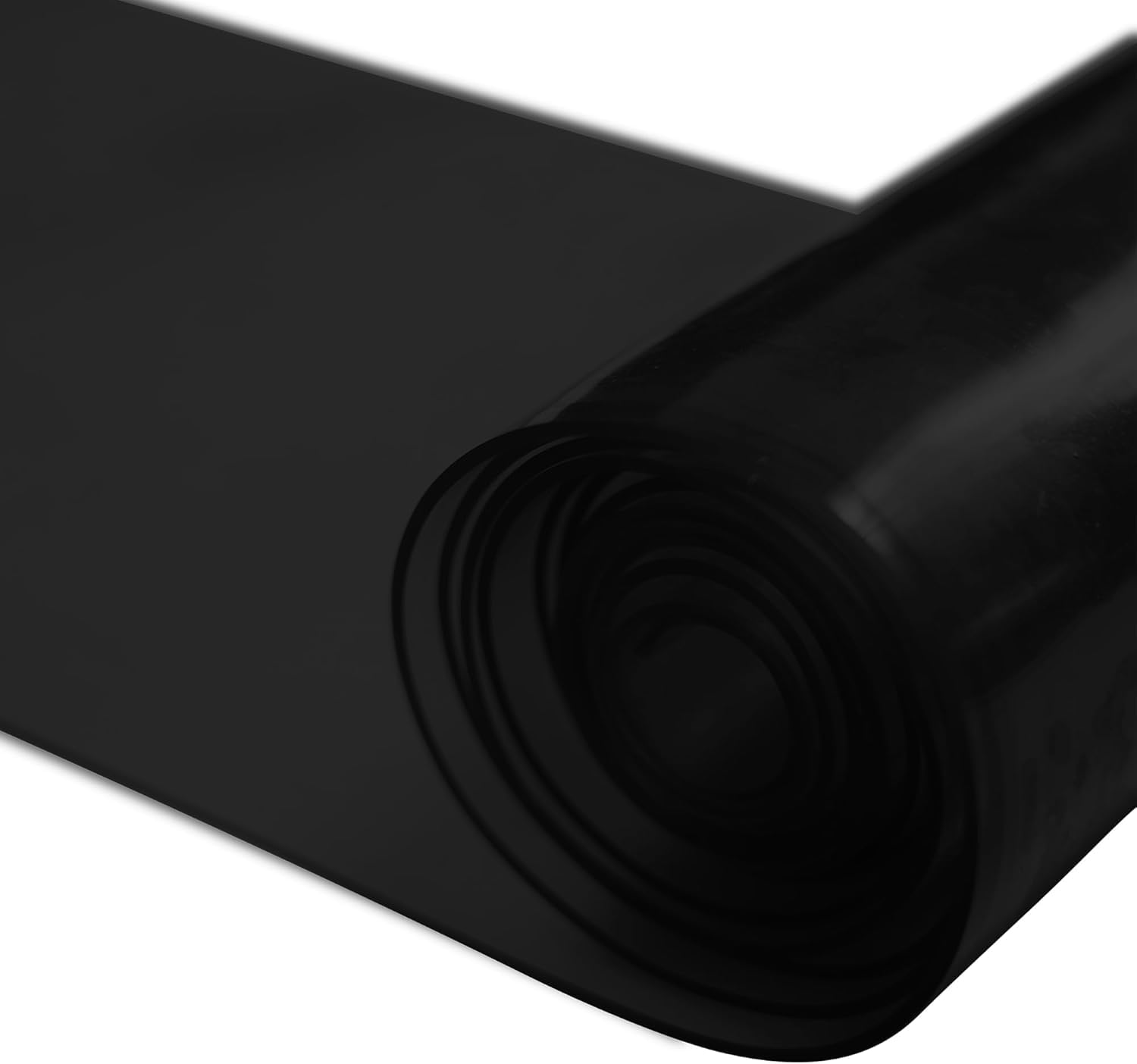 PVC-Streifenvorhang Schwarz 0.5x100' - 18cm Breite x 3048cm Höhe, Blickdicht, Lichtundurchlässig, Schwerlast, Wasserdicht, für Lager, Gefrierraum, Garage AP1173