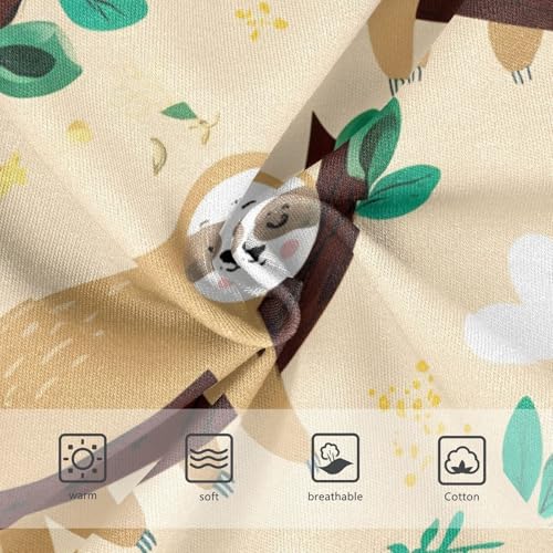 Girls Underwear Toddlers 2t Cotton Girl Panties Cute Bright Underpants Briefs Cute Cartoon Sloths Tree3