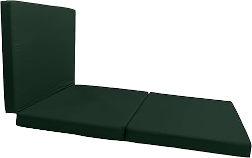 Miniatura 5 de D&D Futon Furniture Green Shikibuton - Camas plegables de espuma triple, alfombrillas plegables portátiles para piso, 3 x 27 x 75 pulgadas, densidad