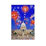 ヒロ・ヤマガタ ポスター キャピタルヒルズ 印刷 ウォールアート リビング ダイニングルーム ベッドルーム 壁飾り 壁の絵08x12inch(20x30cm)