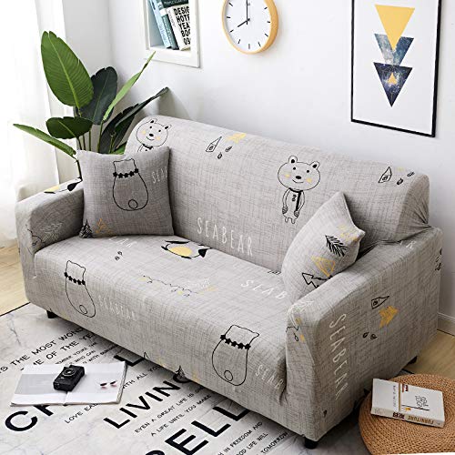 Fundas para sofa elasticas con brazos de 4 plazas y funda de almohada 2