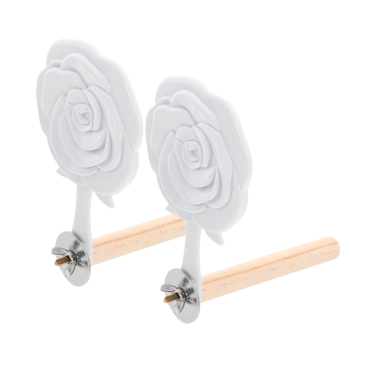 BESPORTBLE 10 Pièces Jouet Oiseau Perchoir à Oiseaux Accessoires De Cage à Oiseaux Perchoirs à Oiseaux Perchoir Décoratif pour Perroquet Perche De Perruche Jouet Petit Perroquet en Bois
