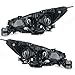 Headlight Assembly Set Halogen Driver & Passenger Side Compatible with 2015-2017 Subaru Legacy/Outback, Pair Headlamp Assemblies Replacement for 84001AL02A 84001AL03A