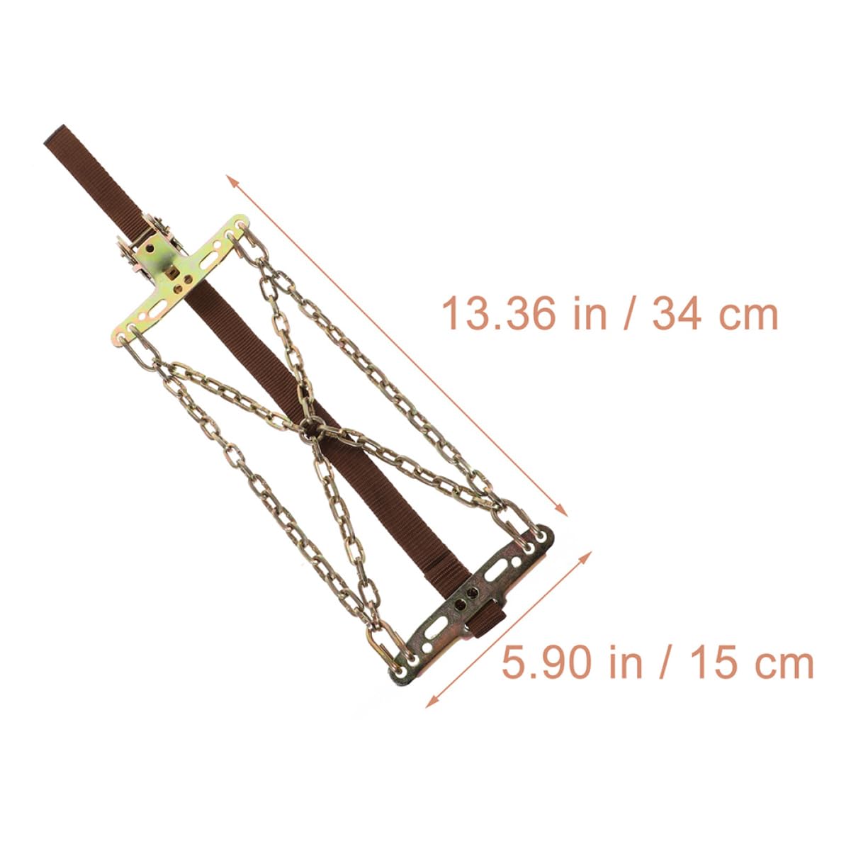 HOLIDYOYO 2pcs Snow Tire Chains for Cars Non Slip Traction Cables for Emergency Use Enhanced Grip Ice Snow Adaptable Design for Various Passenger Vehicles