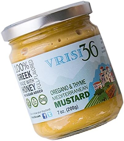 Vrisi36 Greek Oregano and Thyme Mustard