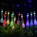 TOHUSE Outdoor Solar String Lights - Christmas Waterproof Water Drop Crystal Lighting Decorations for Garden, Path, Party, Tree Size 20ft 30LED Color Rainbow