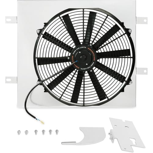Mishimoto MMFS-WRA-87 Fan Shroud Compatible With Jeep Wrangler YJ TJ 1987-2006 Silver