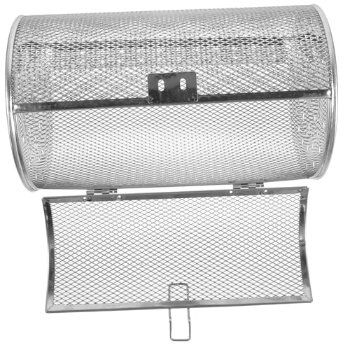 WEKADRIN Cestello Forno Girarrosto in Acciaio 360° Rotante Chiusura a Fibbia Accessorio per Forno Cucina Barbecue Pollo allo Spiedo