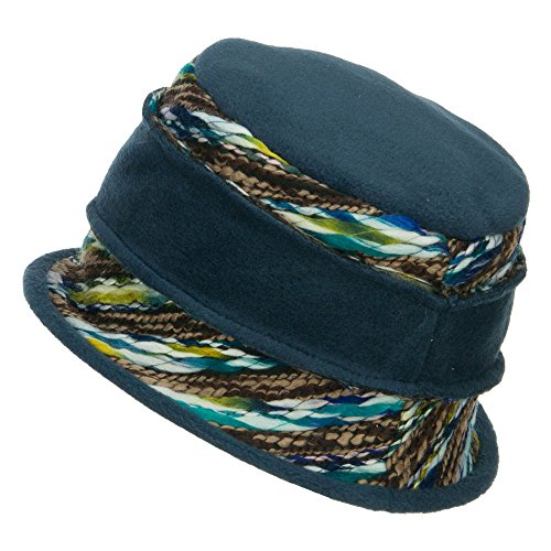 Jeanne Simmons Women's Polar Fleece Winter Bucket Hat - Blue Osfm #TOP1