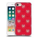Head Case Designs Officially Licensed Arsenal FC Red Crest Patterns Hard Back Case Compatible with Apple iPhone 7/8 / SE 2020 & 2022