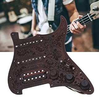 KOSDFOGE Guitare Pickguard Vintage Palissandre Chargé Backplate avec Vis Accessoires de Guitare Électrique – Image 7