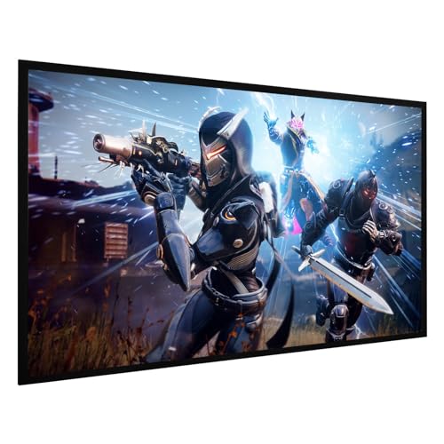 OGL Fixed Frame Projector Screen 4K Ultra HD 16:9 Large Home Movie Cinema Theatre Projection 3D Active Ready 100 Inch Diagonal