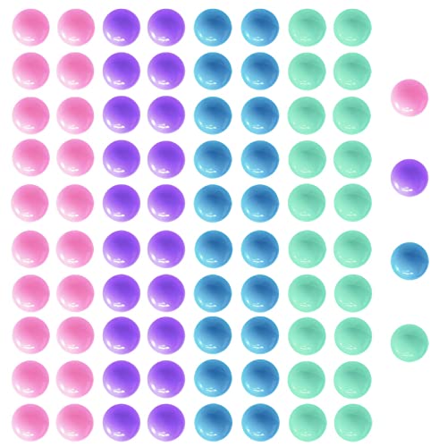 Hotusi 80Pcs Game Replacement Marbles Balls Compatible with Hungry Hungry Hippos(4 Colors)