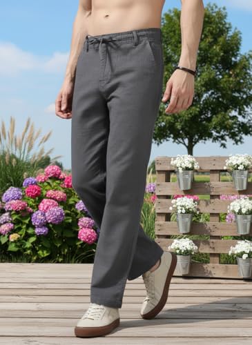 Image of Men's Multi Color Cargo Casual Trousers | Men's Regular Fit Straight Pants | Comfortable Stylish Cargo for Men | Soft Fabric for Everyday Wear, Travel & Office | Linen Cotton Bottom Wear