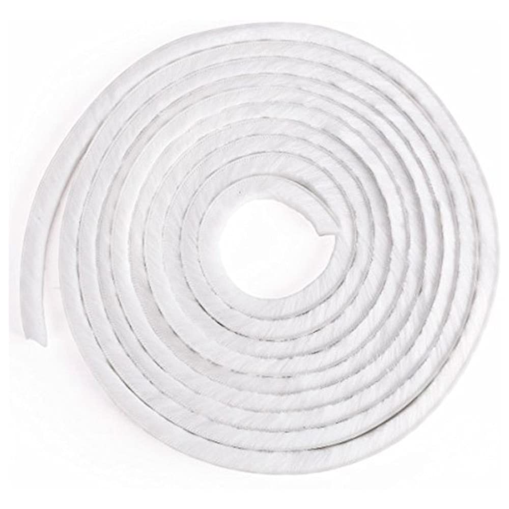 Merriway BH04951 StormSeal Door & Window Brush Pile Waterproof Dust & Draught Excluder Strip, Self Adhesive 15mm Thickness x 5 Metres (9/16 inch x 16.25ft) - White