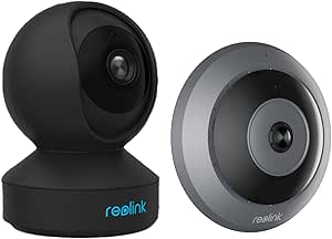 REOLINK E1 Pro Indoor Security Camera 2-Pack - 5MP 360°, Person/Pet/Baby Cry Detection, Dual-Band WiFi, Local Storage