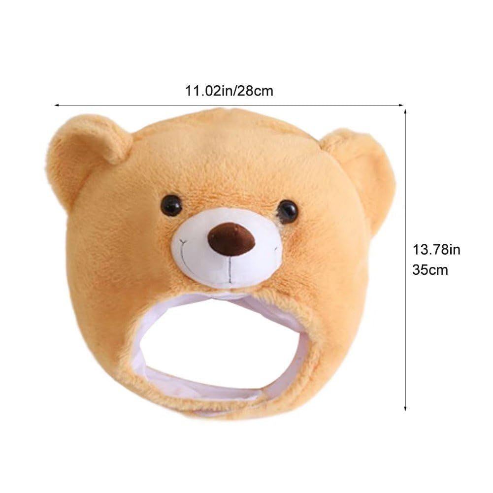 Amazon.co.jp: 被り物 クマさん 熊の帽子 かわいい ぬいぐるみ 面白い