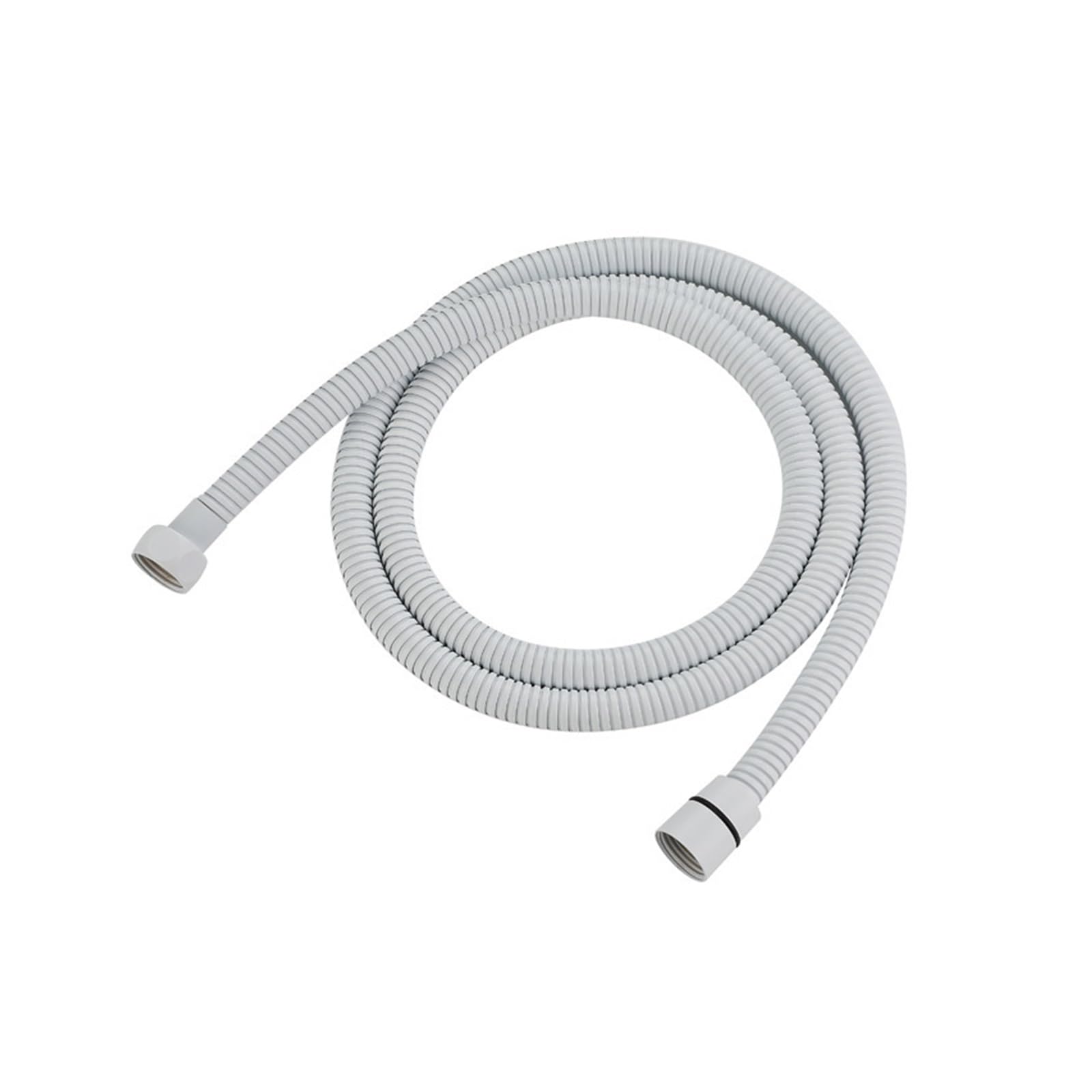 1.5M Gold Stainless Steel Flexible Long Shower Water Hose Extension Plumbing Pipe Pulling Tube Bathroom(2pcs,2.0M)