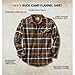 Legendary Whitetails Mens Long Sleeve Button Down 100% Cotton Flannel Shirt, Platinum Plaid, LRG