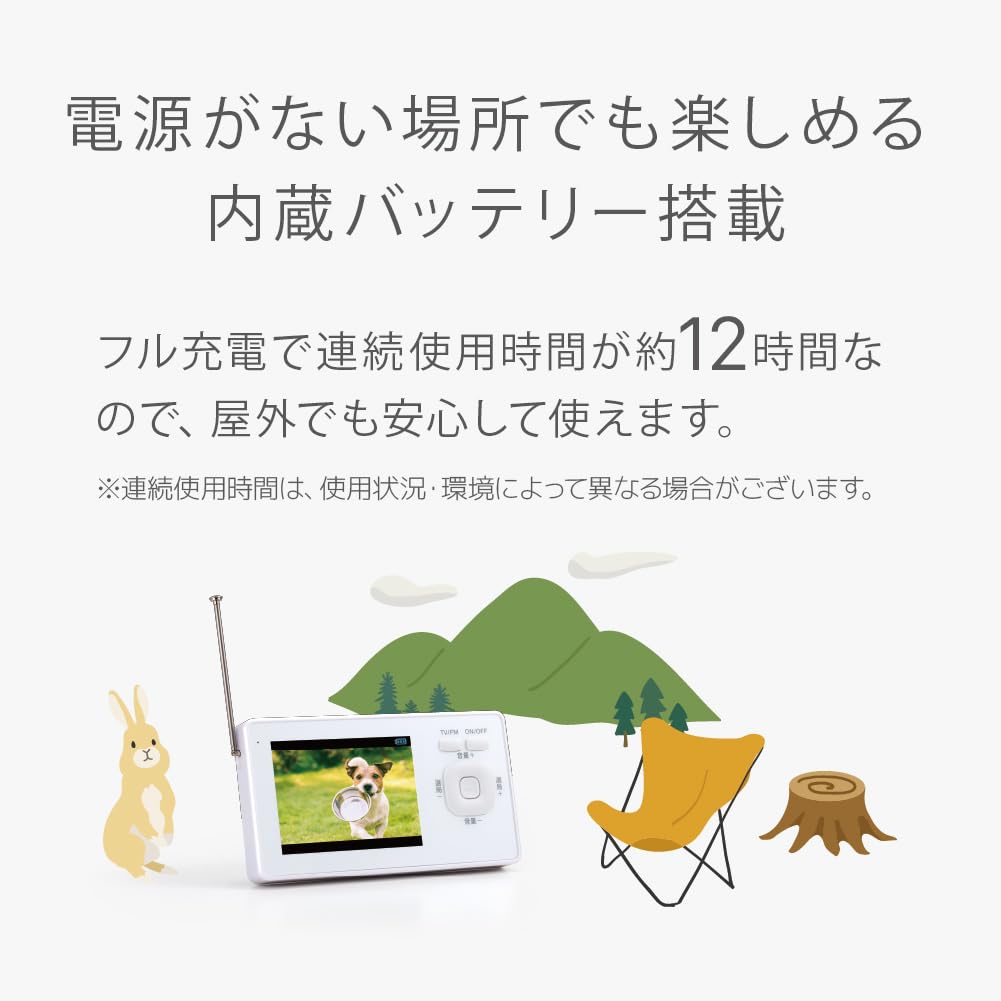Amazon.co.jp: 【GRANPLE】 ワンセグ ポータブルテレビ 3.2インチ