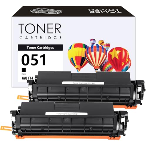 Image of 051 Black Toner Cartridge 2 Pack Compatible for Canon Toner Cartridge 051 051H for imageCLASS MF264dw MF269dw MF267dw LBP162dw MF266dn MF263dn LBP161dn Printer High Yield