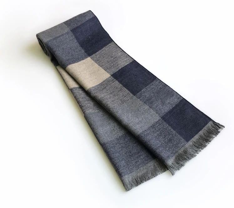 国内即発 VIPにて Aoleaky 30 * 180cm ヴィンテージ格子柄ウィンタースカーフ 男性用 カシミア ソフト 男性用ショール ワープ