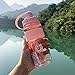 600-2000ml Outdoor Fitness Borraccia Bollitore Grande Capacità Portatile Arrampicata Bicicletta Bottiglie D'acqua Spazio Libero Tazze-2000ML,Rosa