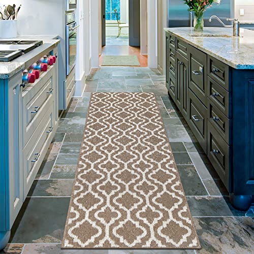 Vaukki Extra Large Indoor Doormat Runner Rug, Washable Modern Kitchen Runner Rug, Non Slip Entryway Rug Runner, Entrance Mat For Hallway, Bedroom, Kitchen And Laundry Room (2'X6', Coffee) #TOP7