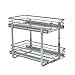 Household Essentials Glidez Multipurpose Chrome-Plated Steel Pull-Out/Slide-Out Storage Organizer for Under Cabinet Use - 2-Tier Design - Fits Standard Size Cabinet or Shelf, Chrome