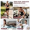 BAGAIL Ankle Wrist Weights for Women & Men, One Pair of 1/2/4/6/8/10 LBS Wearable Leg Arm Weights with Sleek Design & Secure Fit for Walking, Running, Pilates, Home Fitness & Physical Therapy - 2lb, Black #5