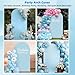HEMMOTOP 7.2 ft Blue Arch Backdrop Cover (No Arch Stand), Spandex Arch Covers Stretchy Backdrop for Balloon, Wedding, Birthday Party, Baby Shower, Banquet Arch Decoratio