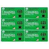 3 Ballerina Herbal Tea Extra Strength - 6 Pack (108 Tea Bags)