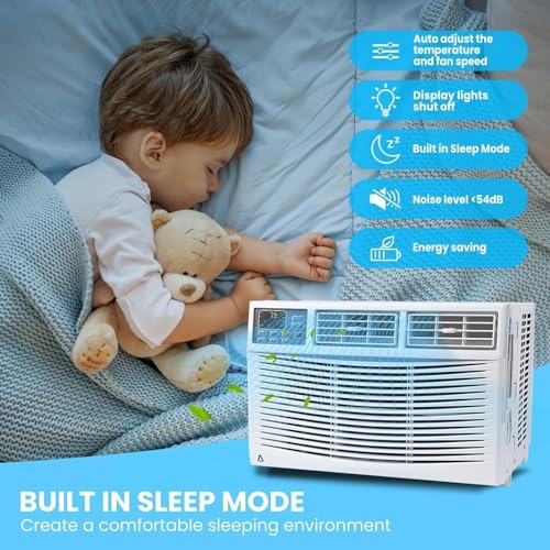 Image of 10000 BTU Window Air Conditioner Unit,Fast Cooling 450 Sq.Ft. Wall Air Conditioner with Remote,App Control,Quiet Operation,Window Ac Unit with Filter,Timer for Bedroom,Apartment