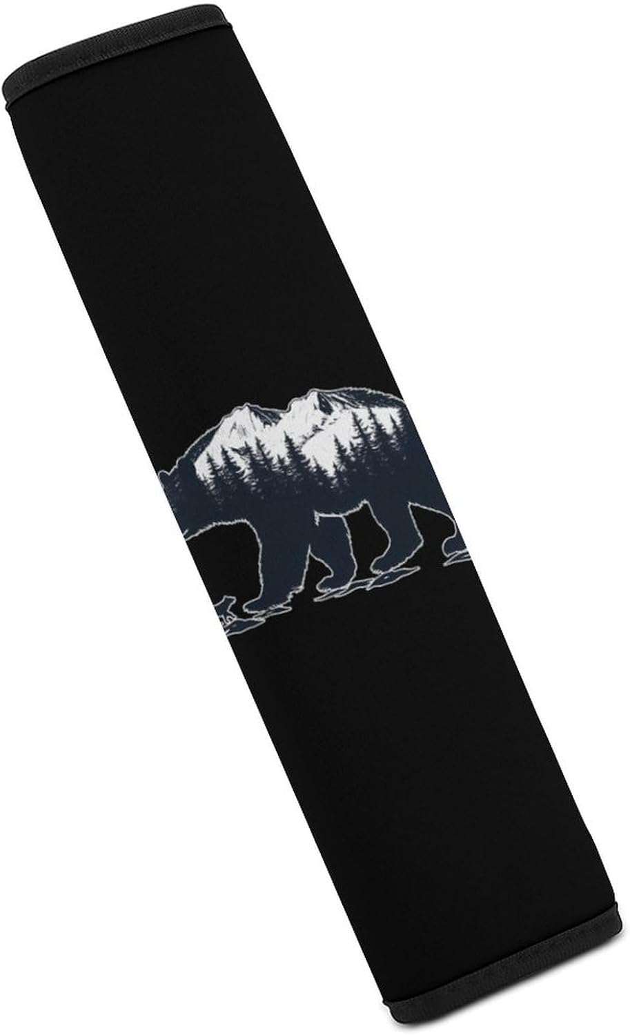 Bear And Wolf in Mountains Car Seat Strap Covers Soft Seat Strap Shoulder Pads Seatbelt Covers for All Car Seats 1PCS