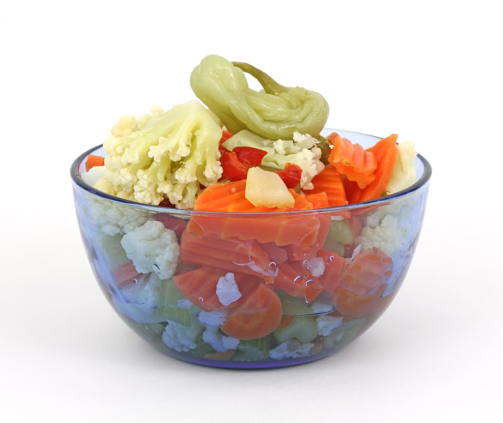 Sanniti Giardiniera | Pickled Mixed Vegetables | Cauliflower, Carrots, Celery, and Peppers | Kosher, 29 oz