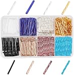 PH PandaHall 360-400pcs Bugle Beads 1 Inch Extra Long Glass Tube Beads 8 Colors Tube Spacer Bead for Bracelet Necklace Earring Jewelry Making DIY Crafts, 1mm Hole