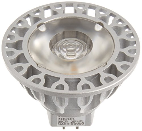 Bulbrite SM16-09-25D-930-03 SORAA 9W LED MR16 3000K VIVID3 25Â° DIM, Silver