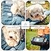 Wanderpfote Hundedecke für Unterwegs, 90 x 60cm – Waschbar, Orthopädisch, Wasserdicht – Hochwertiges Design – Hundedecke Outdoor, Hundematte Auto (Blau, Größe L)