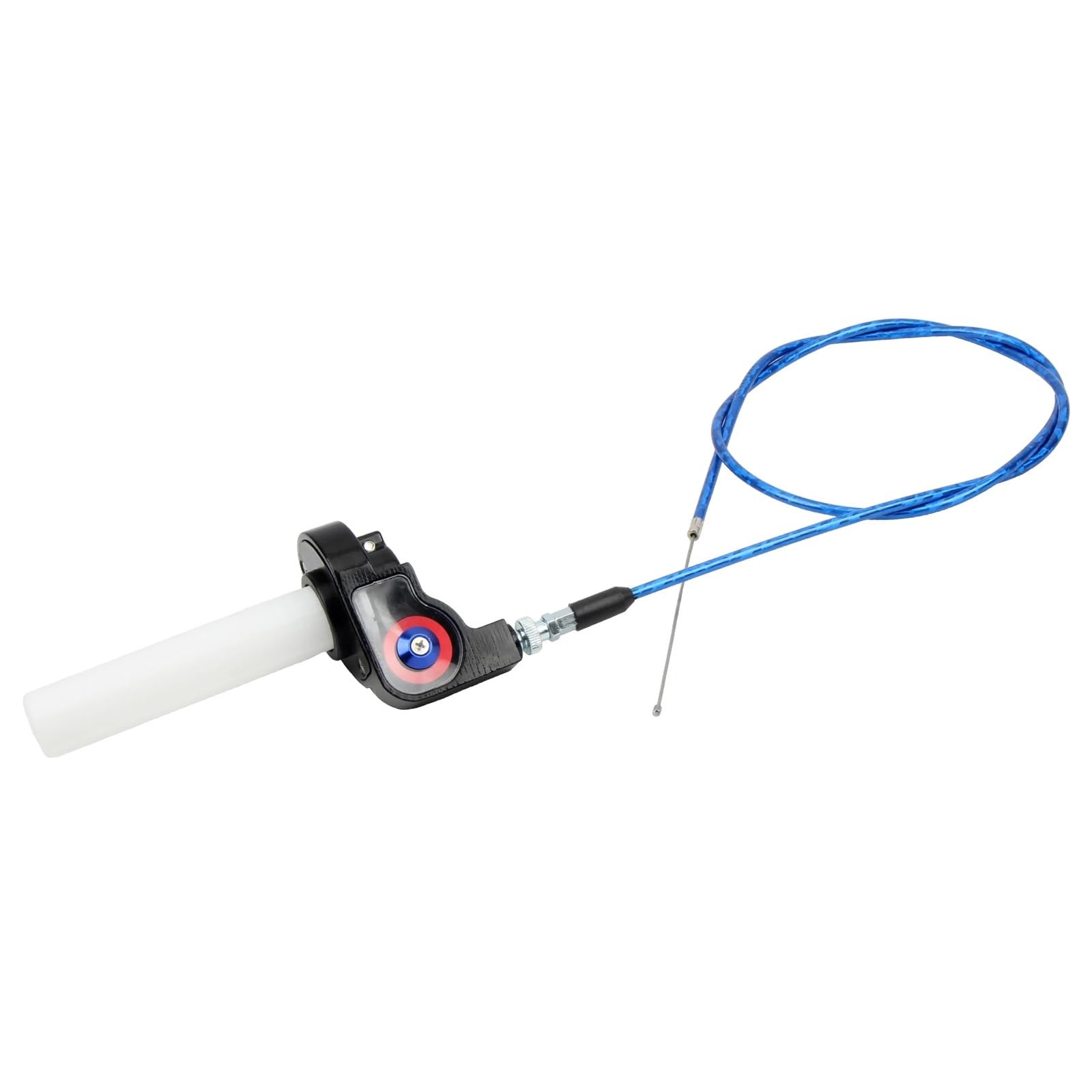Manopole acceleratore a gas per moto Quick Twist da 7/8 "22mm con cavo 1200mm adatto per Motocross ATV Cavo Della Frizione(Blue)
