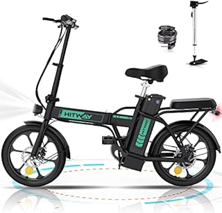 HITWAY Electric Bike E Bike Foldable City Bikes 8.4Ah Battery, 250W Motor, Assist Range Up to 35-70Km BK5