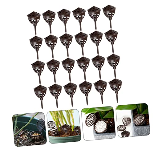 Yardwe 100Pcs Boxes Jade Fertilizer Box Orchid Planter Container With Lid Mini Containers With Lids Garden Nursery Pots Fertilization Container Planting Nutrition Cups Gardening Accessory #TOP4