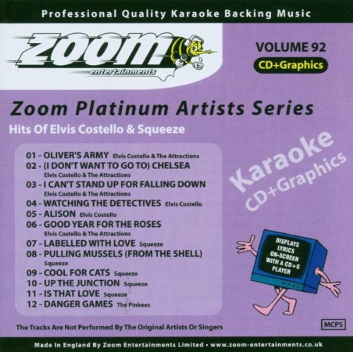 Zoom Karaoke CD+G - Platinum Artists 92: Elvis Costello & Squeeze
