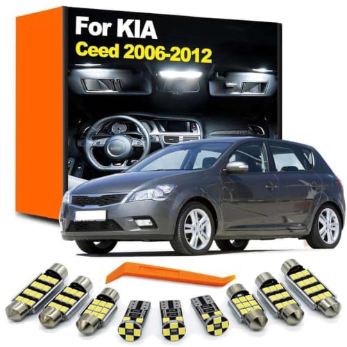 Bombillas LED interiores Kia Ceed: kit de 13 unidades para luces de techo, mapas y matrícula