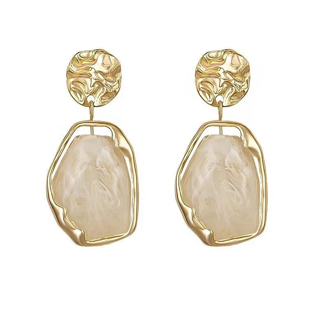 Sponsored Ad - Fashion Women Earrings | Gold Toned Black Color Crystal Earrings