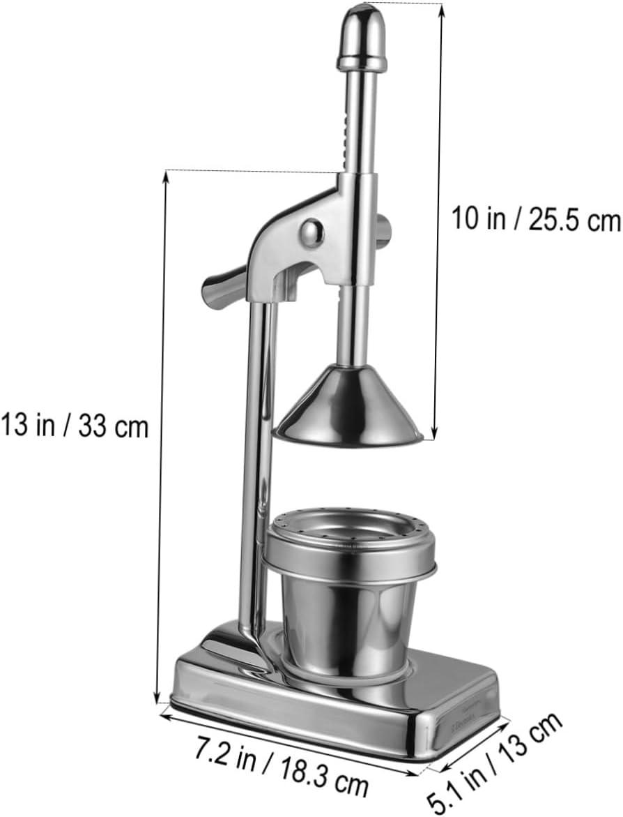 Manual Lemon Squeezer Fruit Juicer Machine Stainless Steel Easy to Clean