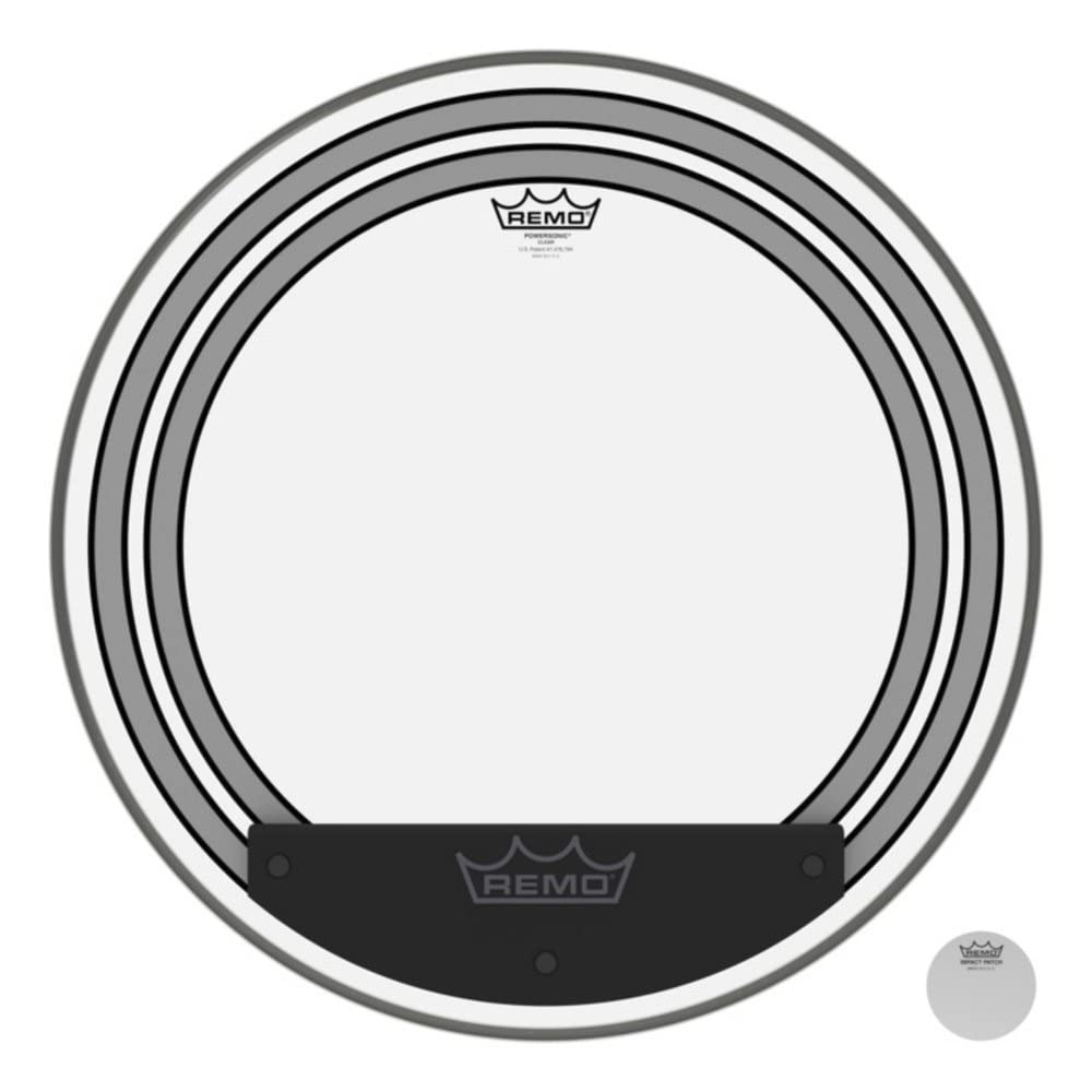 Remo Powersonic Transparent Bass Drum Head 24 Inches PW-1324-00