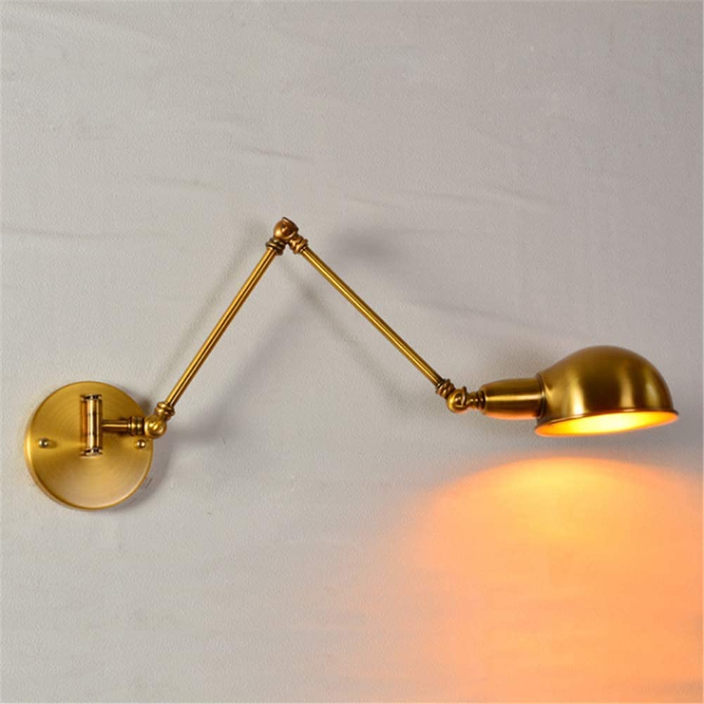 Aplique de pared de latón elegante y creativo para iluminar tu dormitorio con un toque sofisticado 8