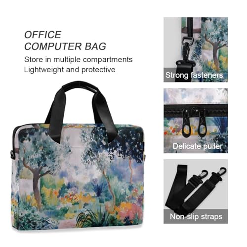 Maletín para laptop con estampado y múltiples bolsillos miniatura 6
