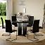 Black Table & Black Chairs